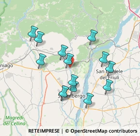 Mappa SP34, 33094 Pinzano al Tagliamento PN, Italia (6.90214)