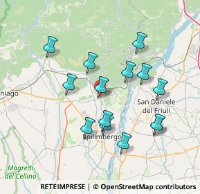 Mappa SP34, 33094 Pinzano al Tagliamento PN, Italia (6.84214)