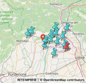 Mappa SP34, 33094 Pinzano al Tagliamento PN, Italia (10.84667)