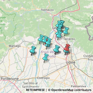 Mappa Via Gemona, 33038 San Daniele del Friuli UD, Italia (10.7335)
