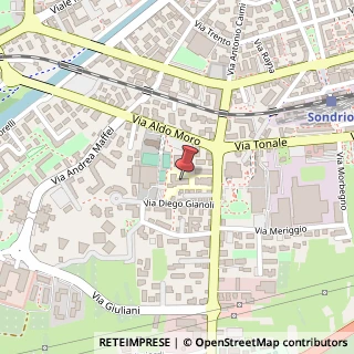 Mappa Via Diego Gianoli, 16, 23100 Sondrio, Sondrio (Lombardia)