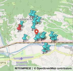 Mappa Via Ezio Vanoni, 23012 Castione Andevenno SO, Italia (0.7)