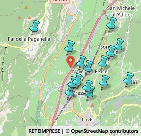 Mappa Località Novali, 38010 Terre d'Adige TN, Italia (1.81667)