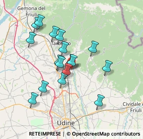 Mappa Via G. Garibaldi, 33010 Reana del Rojale UD, Italia (6.3)