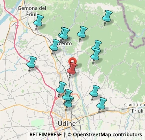 Mappa Via G. Garibaldi, 33010 Reana del Rojale UD, Italia (7.28267)