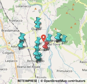 Mappa Via G. Garibaldi, 33010 Reana del Rojale UD, Italia (1.4535)