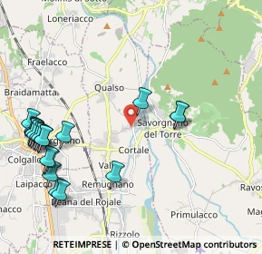 Mappa Via G. Garibaldi, 33010 Reana del Rojale UD, Italia (2.593)