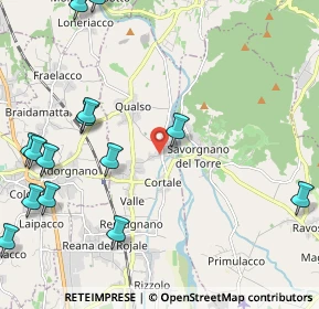 Mappa Via G. Garibaldi, 33010 Reana del Rojale UD, Italia (2.93733)