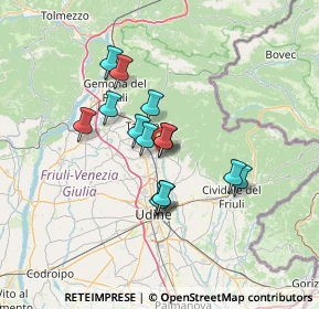 Mappa Via G. Garibaldi, 33010 Reana del Rojale UD, Italia (10.27857)