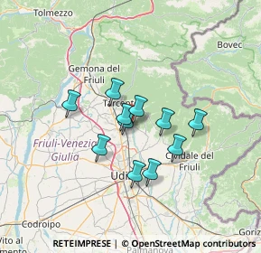 Mappa Via G. Garibaldi, 33010 Reana del Rojale UD, Italia (9.57273)