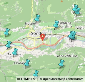 Mappa Via Samaden, 23100 Sondrio SO, Italia (2.87231)