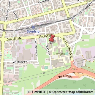 Mappa Via Tonale, 18, 23100 Sondrio, Sondrio (Lombardia)