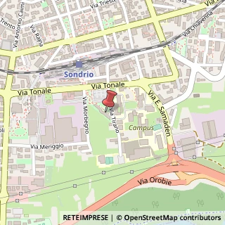 Mappa Via Tirano, 20, 23100 Sondrio, Sondrio (Lombardia)