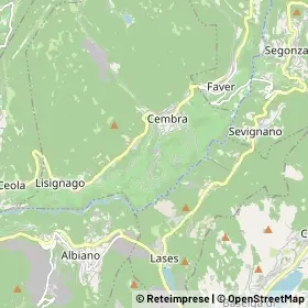 Mappa Cembra Lisignago