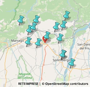 Mappa Via Odorico Odorico, 33090 Sequals PN, Italia (6.80429)