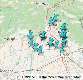 Mappa Via Andreuzzi, 33030 San Daniele del Friuli UD, Italia (11.2055)