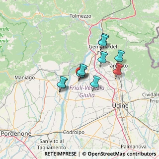 Mappa Via Ciro Varmo di Pers, 33038 San Daniele del Friuli UD, Italia (9.33)