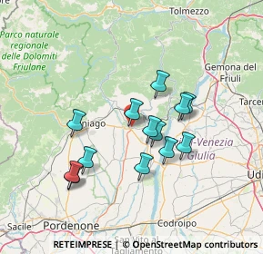 Mappa 33090 Sequals PN, Italia (11.91692)