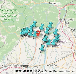 Mappa 33090 Sequals PN, Italia (10.1945)