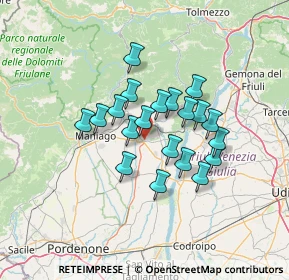 Mappa 33090 Sequals PN, Italia (10.1395)