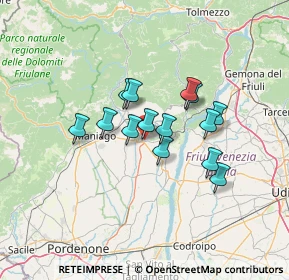 Mappa 33090 Sequals PN, Italia (9.73286)