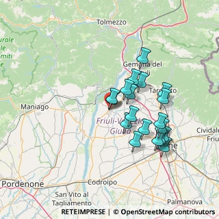 Mappa Via del Monte, 33038 San Daniele del Friuli UD, Italia (12.49158)
