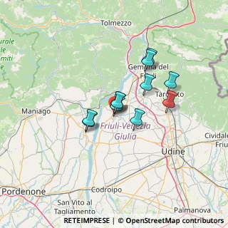 Mappa Via del Monte, 33038 San Daniele del Friuli UD, Italia (9.37182)