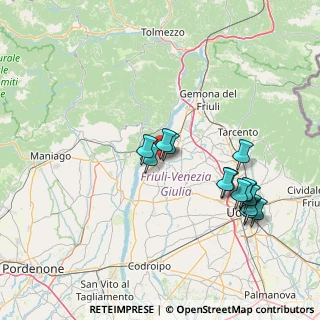 Mappa Via del Monte, 33038 San Daniele del Friuli UD, Italia (14.82143)