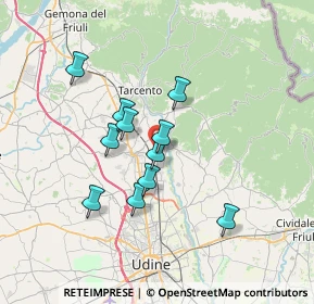 Mappa Via San Marco, 33010 Reana del Rojale UD, Italia (5.59091)
