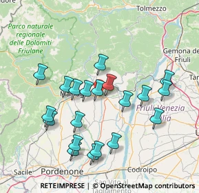 Mappa Via Maniago, 33090 Colle PN, Italia (14.511)