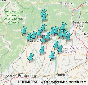 Mappa 33090 Colle PN, Italia (10.6005)