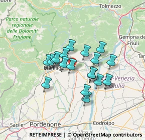 Mappa Via Maniago, 33090 Colle PN, Italia (10.3485)