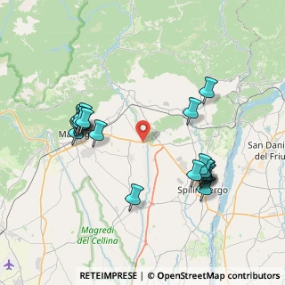 Mappa Via Maniago, 33090 Colle PN, Italia (8.093)