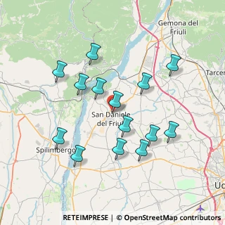 Mappa Via Carso, 33038 San Daniele del Friuli UD, Italia (7.06571)