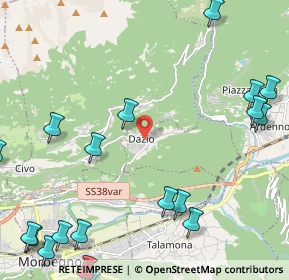 Mappa Via Roma, 23010 Dazio SO, Italia (3.2655)