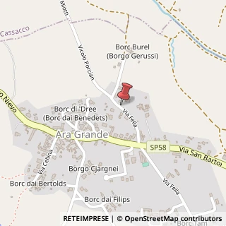 Mappa Via Fella, 36, 33019 Ara Grande UD, Italia, 33019 Tricesimo, Udine (Friuli-Venezia Giulia)