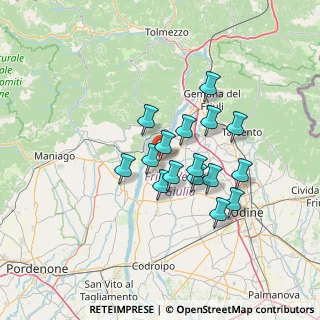Mappa Via Valconis, 33038 San Daniele del Friuli UD, Italia (10.5975)