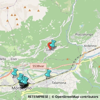 Mappa Via Giuseppe Garibaldi, 23010 Dazio SO, Italia (3.6825)
