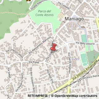 Mappa Via Umberto , 117, 33085 Maniago, Pordenone (Friuli-Venezia Giulia)