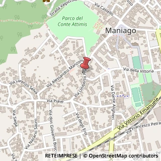 Mappa Via Umberto Ⅰᴼ, 82, 33085 Maniago, Pordenone (Friuli-Venezia Giulia)