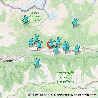 Mappa Via Adua, 23010 Berbenno di Valtellina SO, Italia (6.13167)