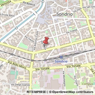Mappa Via Bonifacio Oricchio, 32, 23100 Sondrio, Sondrio (Lombardia)