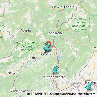 Mappa Via G. Bortotti, 32100 Belluno BL, Italia (37.34692)