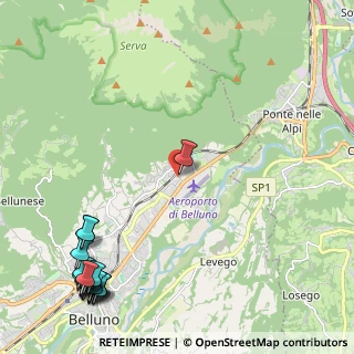 Mappa Via G. Bortotti, 32100 Belluno BL, Italia (3.392)