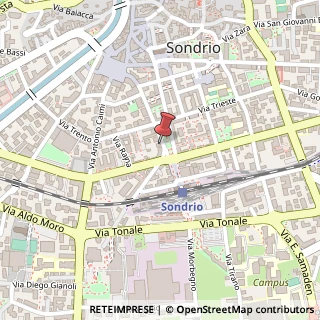 Mappa Piazzale Giovanni Bertacchi, 7, 23100 Sondrio, Sondrio (Lombardia)