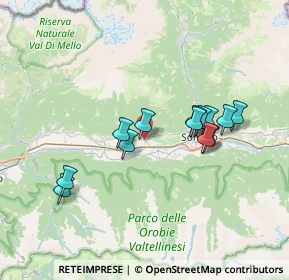 Mappa Via Canovi, 23012 Castione Andevenno SO, Italia (6.18308)