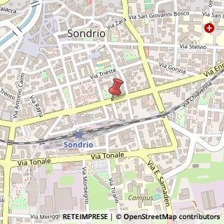 Mappa Via sauro nazario, 23100 Sondrio, Sondrio (Lombardia)