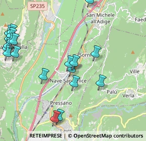 Mappa SS 12, 38010 Nave San Rocco TN, Italia (2.5925)