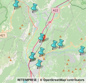 Mappa SS 12, 38010 Nave San Rocco TN, Italia (5.01667)