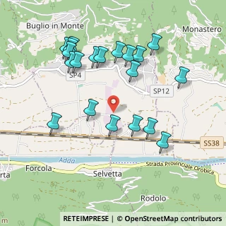 Mappa Via dei Lavoratori, 23010 Buglio in Monte SO, Italia (0.999)